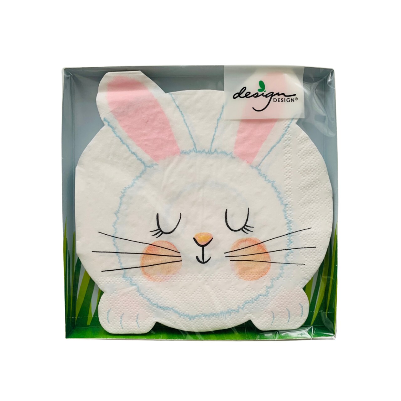 Hippity Hoppity Bunny Shaped Napkins – Easter & Spring Table Decor for Brunches, Baby Showers & Parties